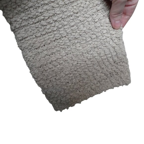 Debut Beige Mock Neck Pullover Popcorn Sweater Womens Large - Picture 4 of 7